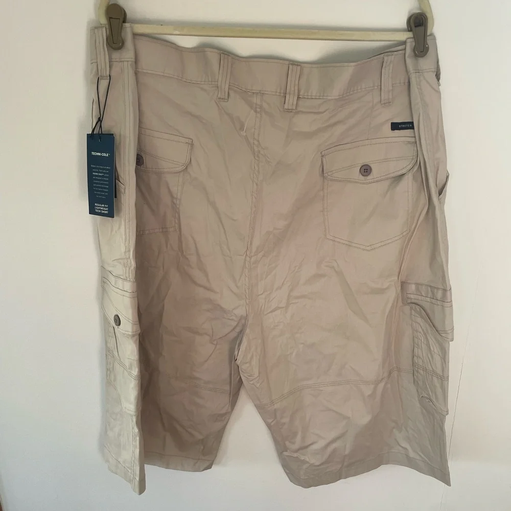 NWT- Kenneth Cole Men's Reaction Shorts size 46 cargo tech shorts w/stretch - Picture 6 of 11